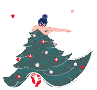 Olgaantonava happy dance christmas crazy Sticker