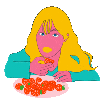Hungry Girl Sticker by krist menina