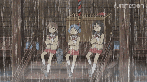 calliecaddie914 giphyupload anime nichijou funimation GIF
