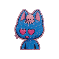 Valentine Cat Sticker by The LSD Hotel