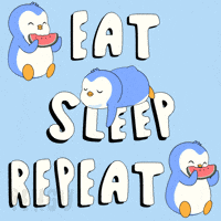 In The Loop Eating GIF by Pudgy Penguins