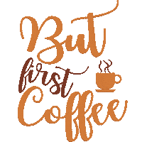 Coffee Fall Sticker by Bobby Hair Studio