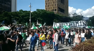 Thousands of Atletico Nacional Fans Join Protest March in Medellin
