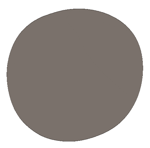 Maddisonshaedesign circle brown blob spot Sticker