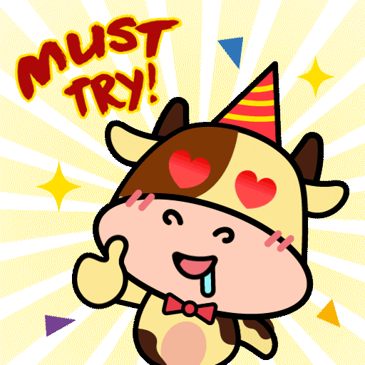 Happy Fun Sticker by NMooMoo