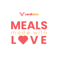 ventiieats love home delivery sushi Sticker