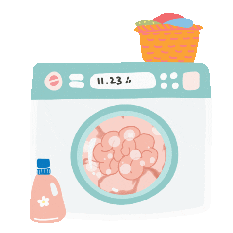 Wash Laundry Sticker