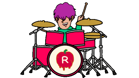 Drum 音楽 Sticker by Sheryu39