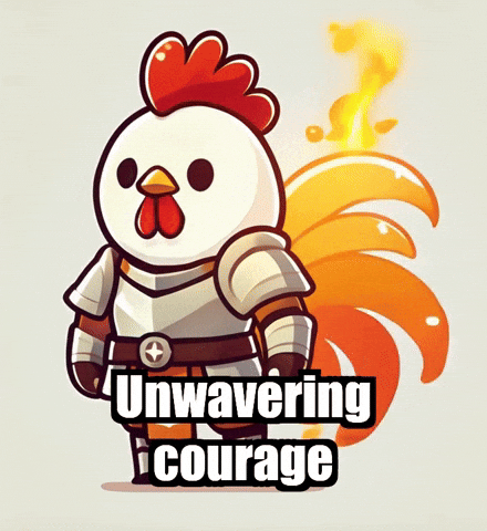 Strength Courage GIF by Zorooster