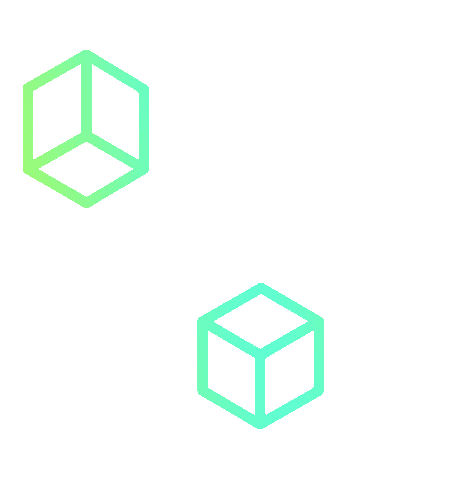 H Gradient Sticker by H+ Creative