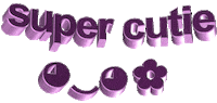 Super Cutie Sticker by AnimatedText