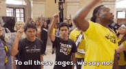 news protests defund ice defund hate GIF