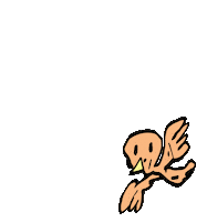 Flying Get Out Sticker