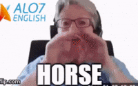 horse total physical response GIF by ALO7.com