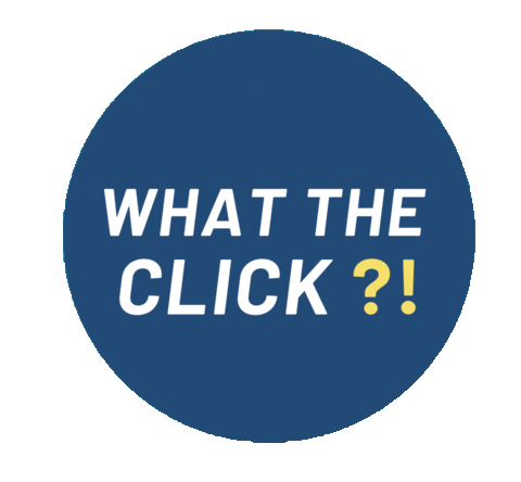 What The Click Sticker by CLANEO