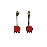 ebbaviktoria christmas red xmas candles Sticker