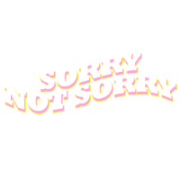 sorry Sticker by Yeah Bunny