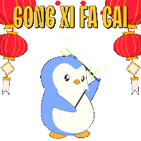 Chinese New Year Penguin Sticker by Pudgy Penguins
