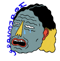Days Of The Week Crying Sticker by ffembroidery