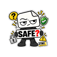 Safety Warning Sticker by ZTIKIX