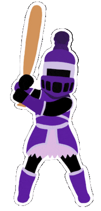 Baseball Mascot Sticker