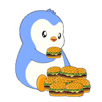 Hungry Penguin Sticker by Pudgy Penguins