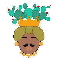 Leaf Cactus Sticker