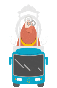 Bus Septiembre Sticker by Guaguas Global