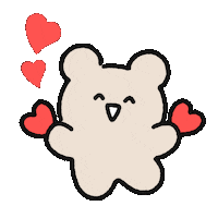 In Love Hearts Sticker