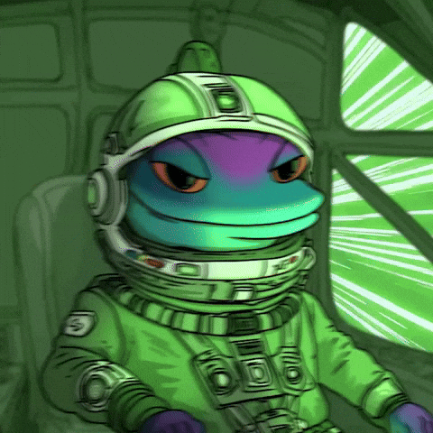 Green Day Space GIF by Snek
