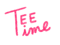 Pink Tee Off Sticker by Catharina Stewart
