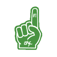 Athletics Foam Finger Sticker by BismarckStateCollege