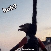 shiverchain what weird monster huh GIF