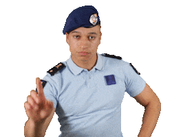 Police No Sticker by Werken bij Defensie