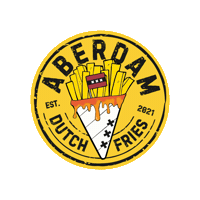 aberdam aberdam dutch fries aberdam dutch fries backyard beach collective Sticker
