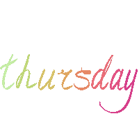 Di_zne week thursday days дни недели Sticker