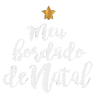 Natal Bordado Sticker by pitamello