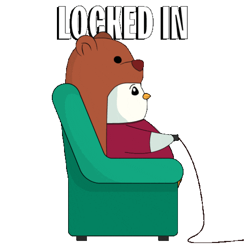 Im Ready Locked In Sticker by Pudgy Penguins