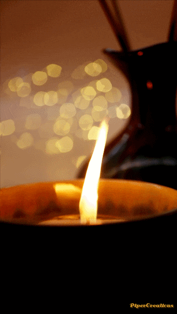 Pipercreations Candle Goodnight Serene Peaceful Flame Candlelight Decor Light GIF
