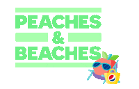 beach peaches and beaches Sticker by Pepsi #Summergram