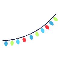 Effects Christmas Lights Sticker by Digital Nest