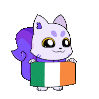 Flag Ireland Sticker by Lucky Kat Studios