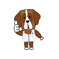 Dogs Yes Sticker by Mauro Gatti