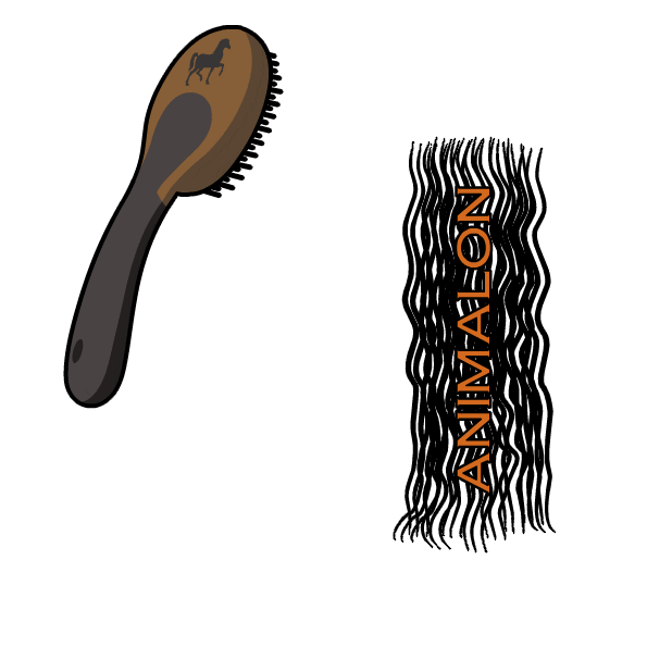 hair brush Sticker by Animalon_Official
