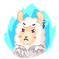 Angry Hate Sticker by Llama Luna