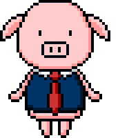 PiggyFarm love heart kiss pig Sticker