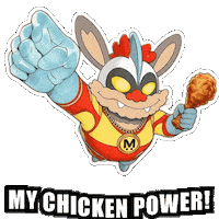 Hungry Fried Chicken Sticker