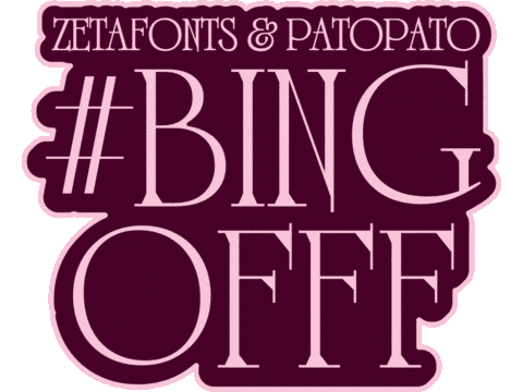 Bingofff GIF by Zetafonts Type Foundry