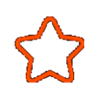 Etnospor star orange sparkle world Sticker