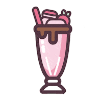 Chocolate Milkshake Sticker